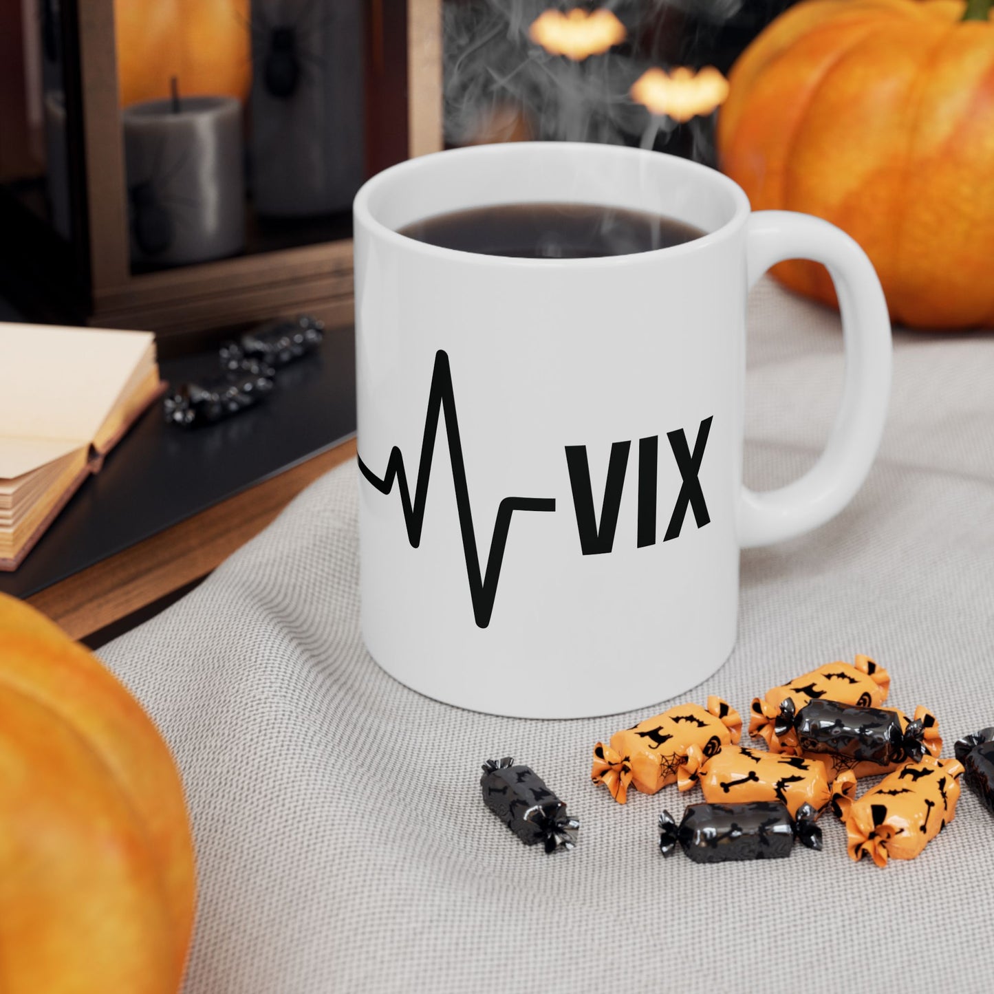 VIX Heart Rate / Chart Ceramic Mug
