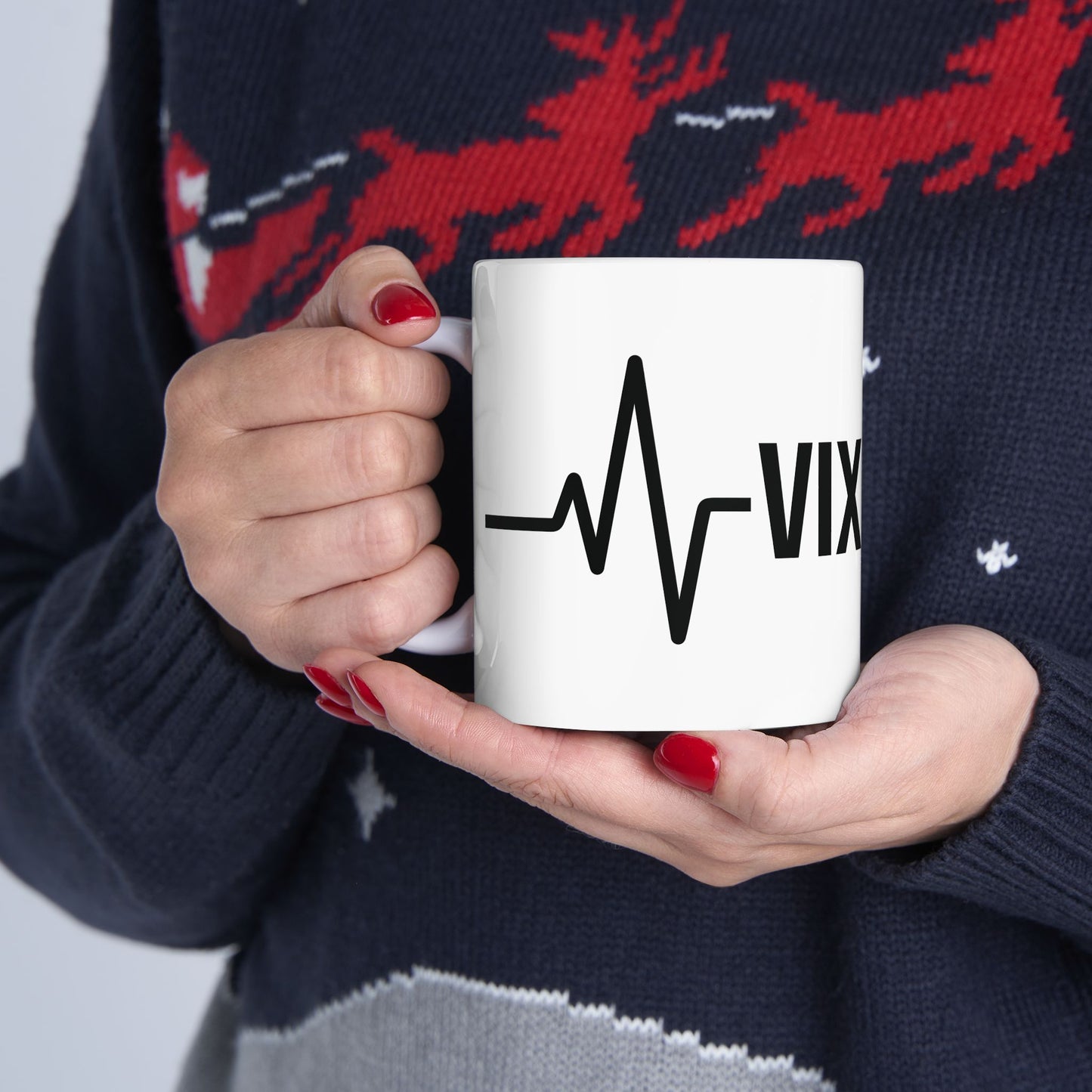 VIX Heart Rate / Chart Ceramic Mug