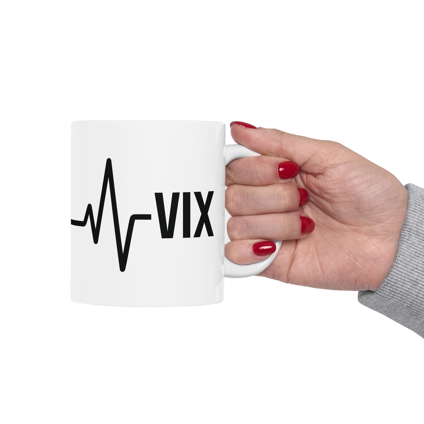 VIX Heart Rate / Chart Ceramic Mug