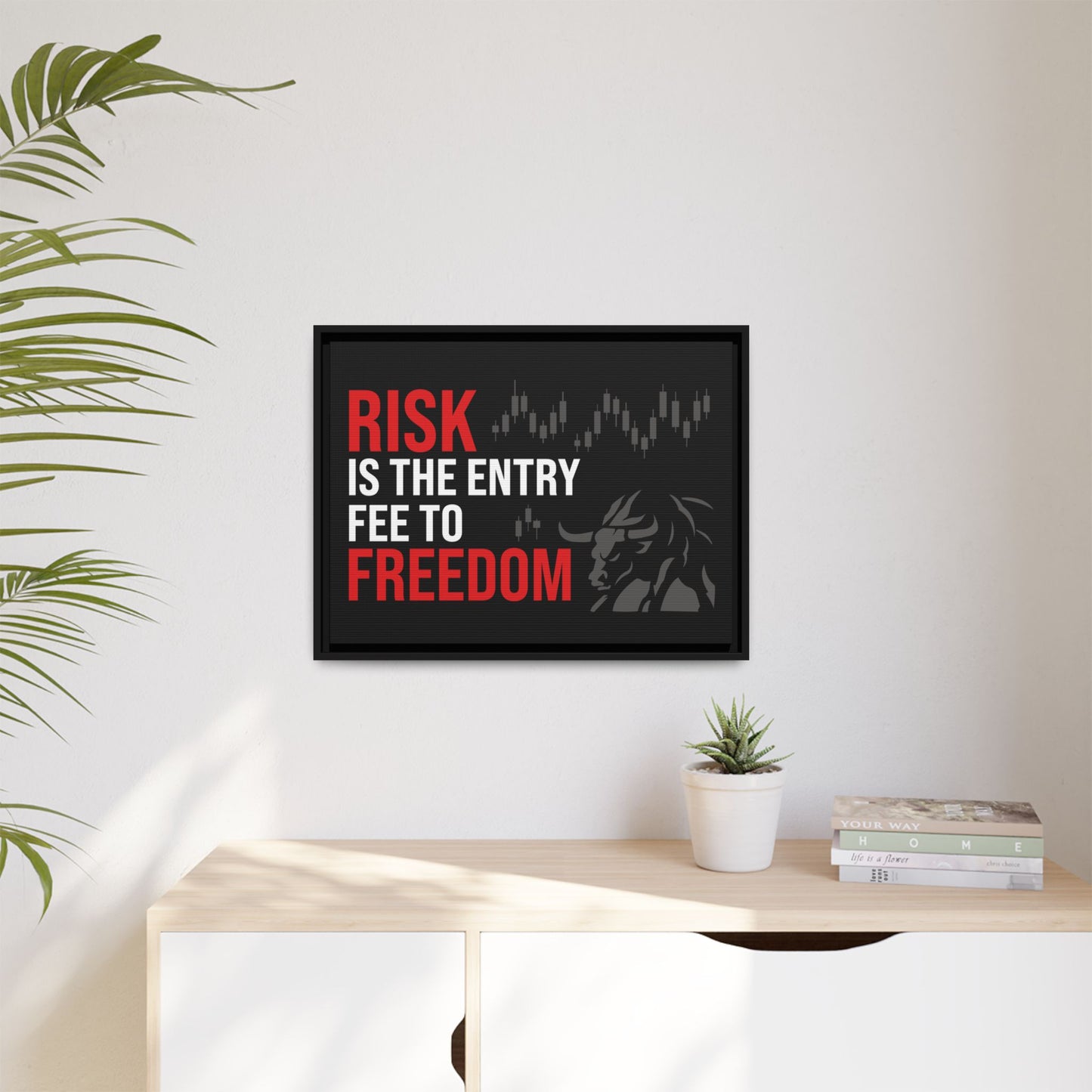 Risk is Freedom Wall Art