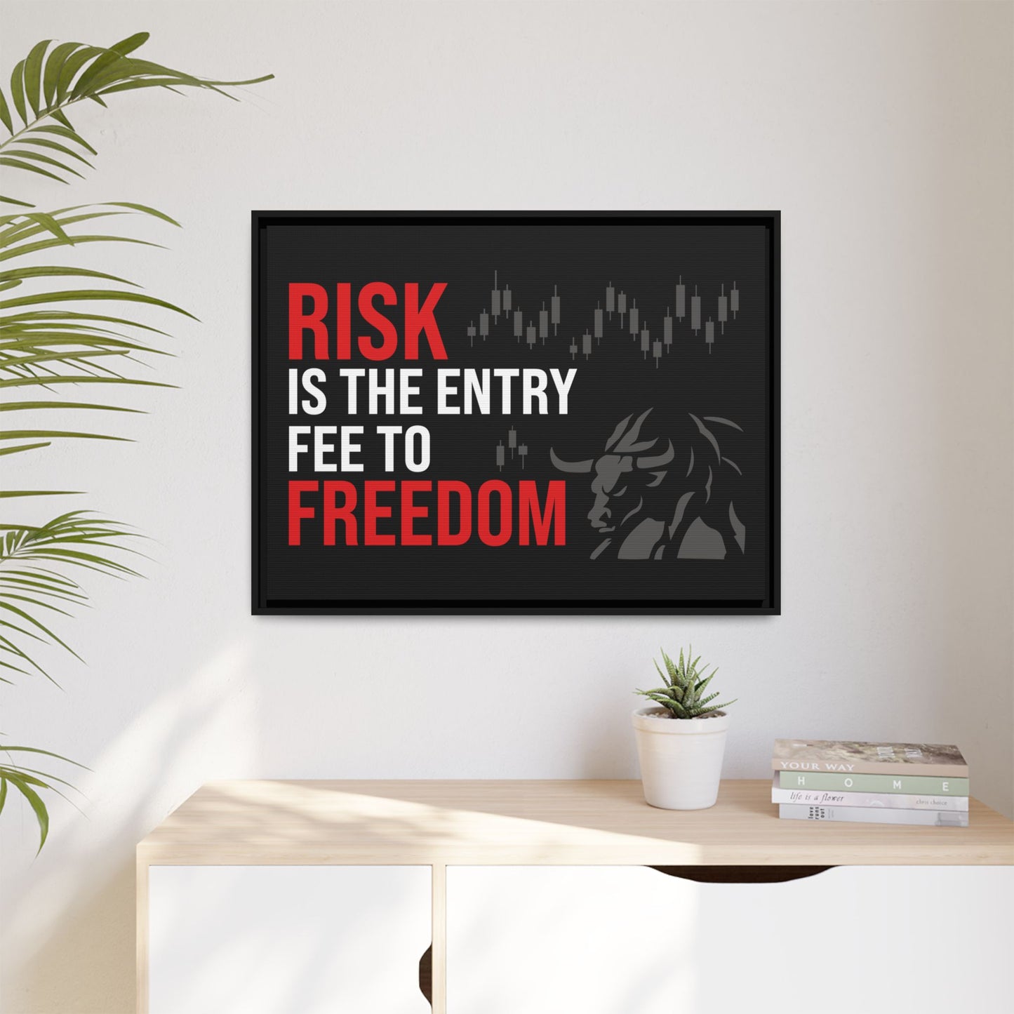 Risk is Freedom Wall Art