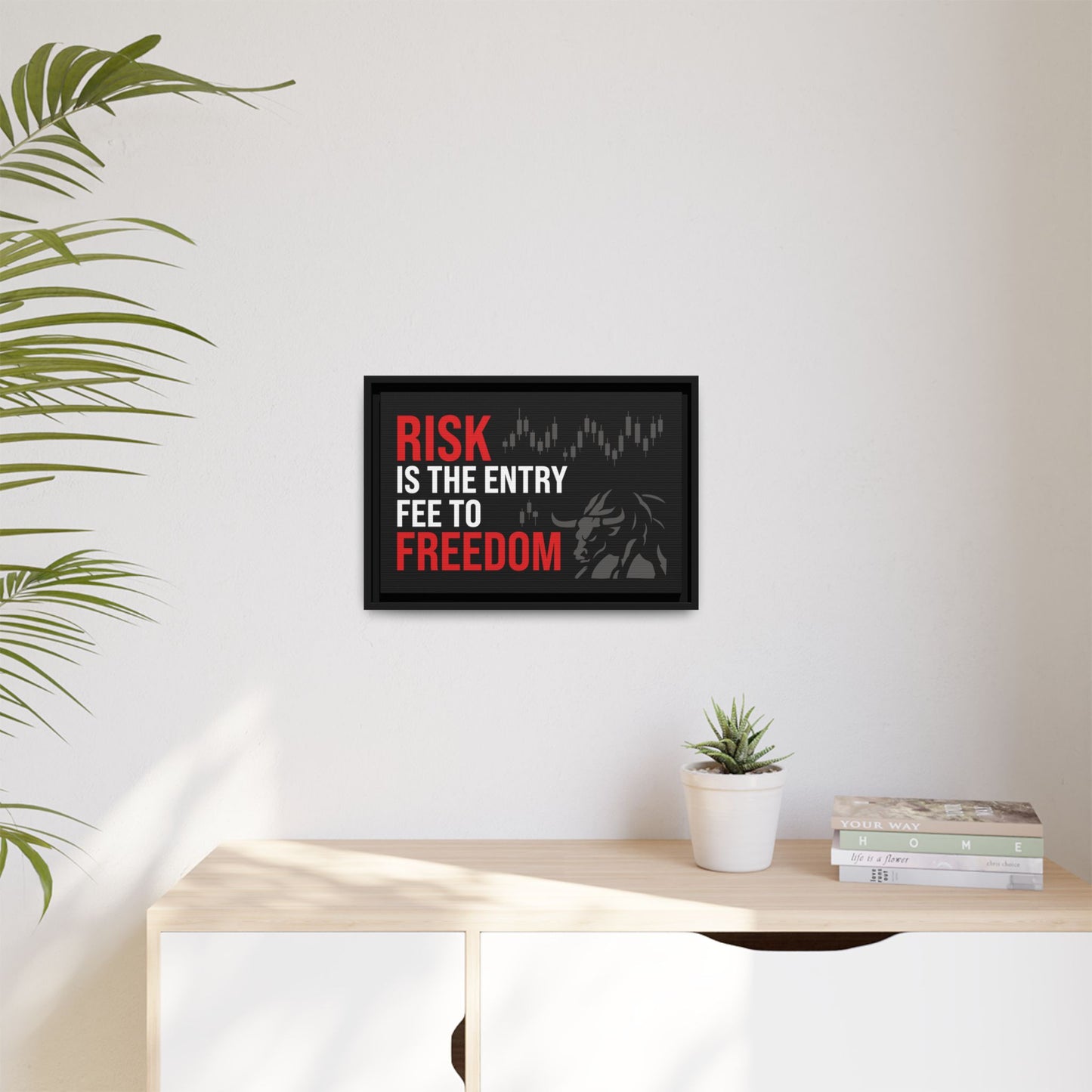 Risk is Freedom Wall Art