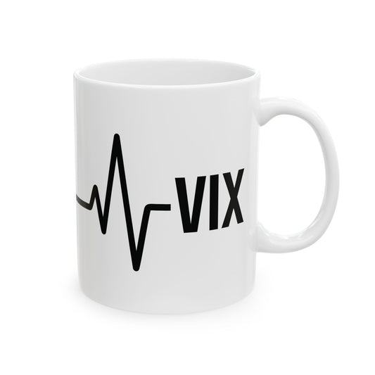 VIX Heart Rate / Chart Ceramic Mug