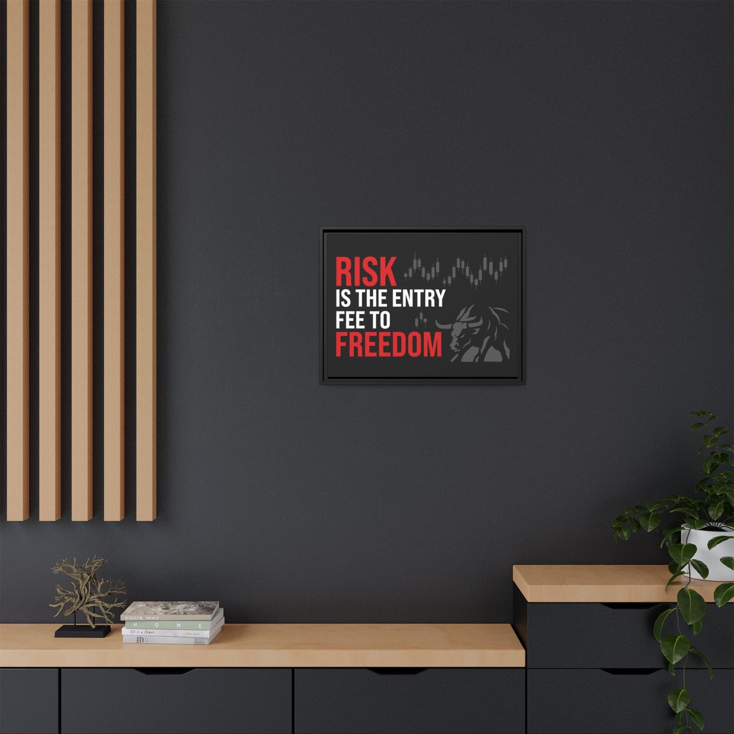 Risk is Freedom Wall Art