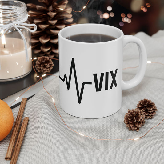 VIX Heart Rate / Chart Ceramic Mug